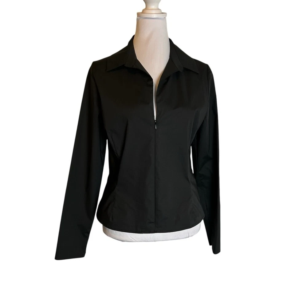 Top Lola & Sophie Negro Mezcla Algodón Seda Negro Talla M Minimalista Clásico Foto 2 de 4