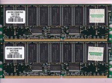 1GB 2x512MB PC2100R DANE-ELEC D1D266R072642I INFINEON DDR-266 ECC REG KIT RDIMM