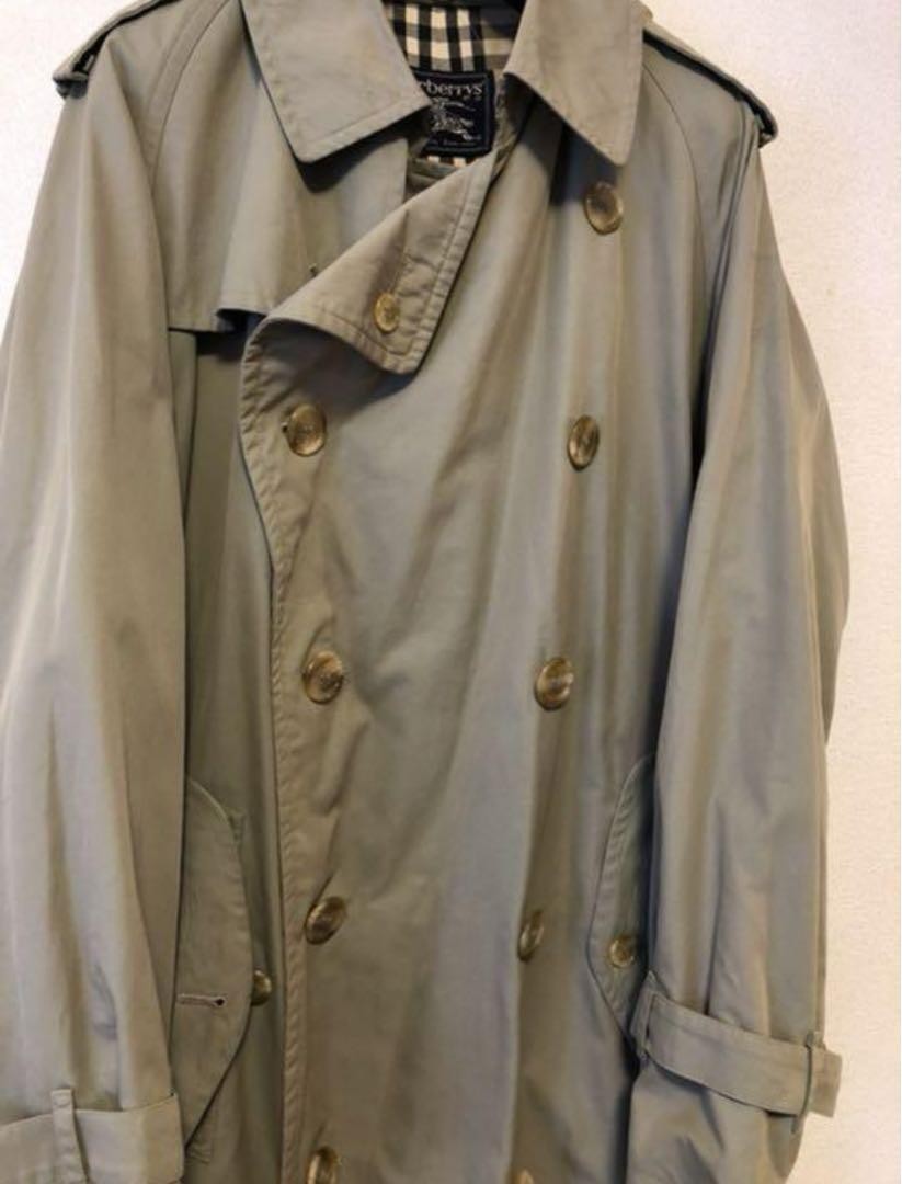Burberry Trench Coat One Sleeve Collared Buttoned Beige Cotton Size M For Men thumbnail 24