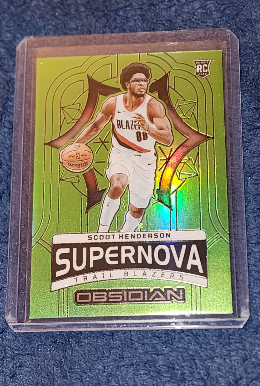 2023-24 Obsidian Scoot Henderson Supernova Green /25 Rookie