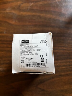 HUBBELL LOCKING PLUG # L1530P