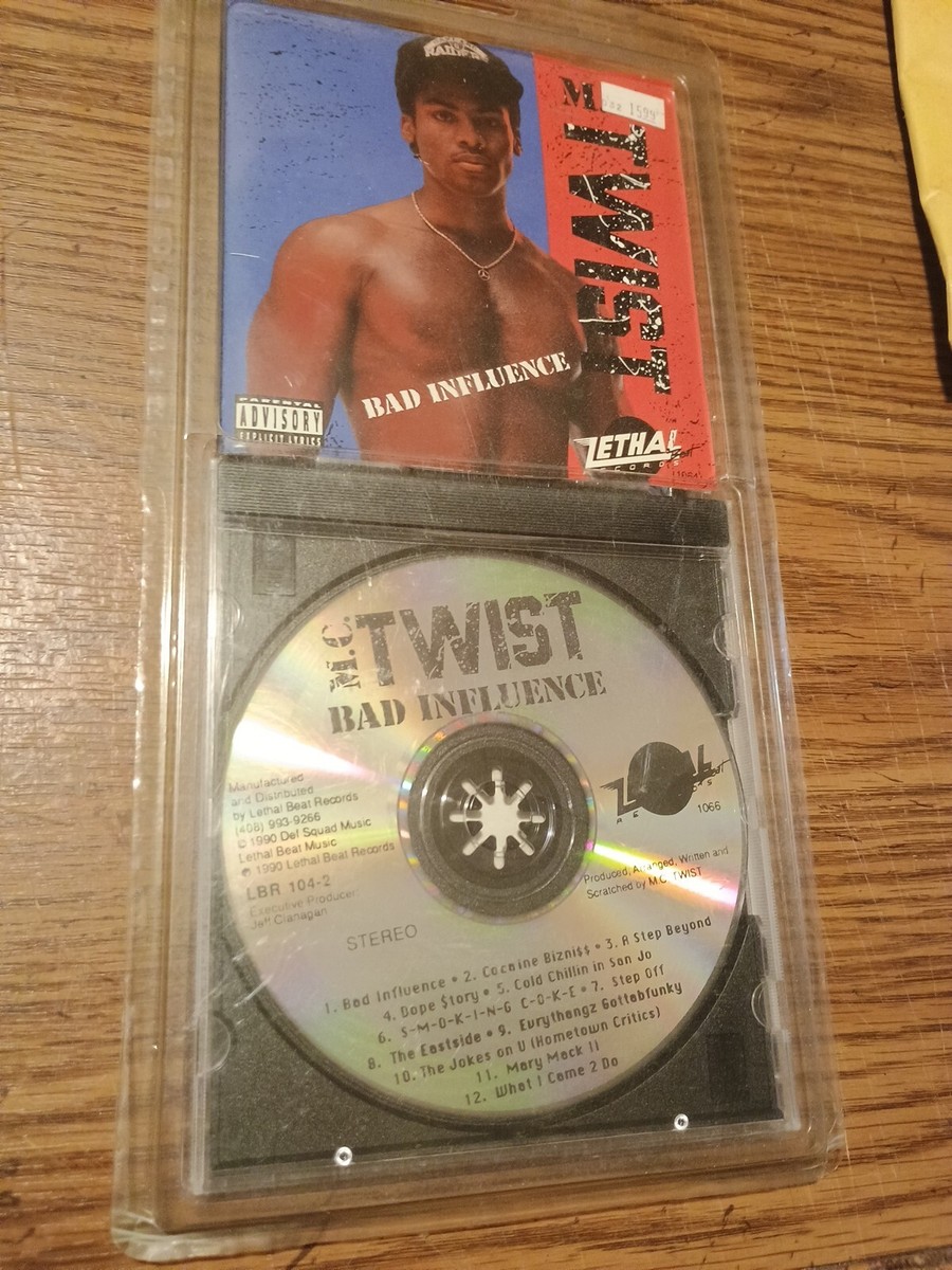 Bad Influence by MC Twist (CD, Jan-1991, Lethal Beat) 42143010423
