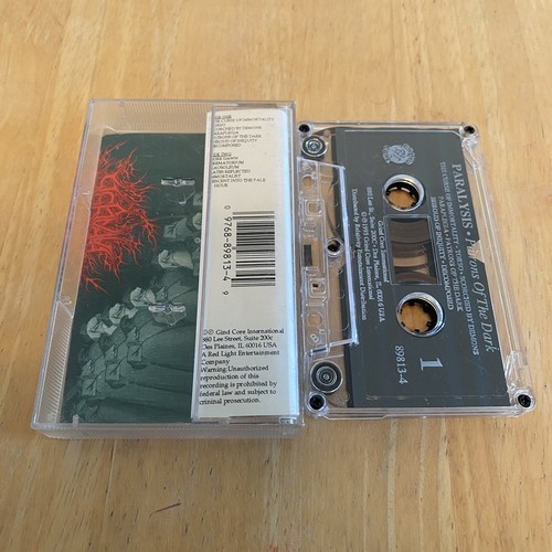 Paralysis – Patrons Of The Dark Cassette 1993 Grind Core ULTRA RARE USA TAPE - Picture 2 of 3