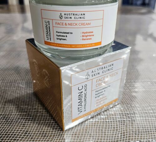 Australian Skin Clinic Face & Neck Cream Vitamin C & Hyaluronic Acid 3.38 fl oz - Picture 6 of 6