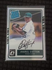 2017 Donruss Optic Holo #173 Jharel Cotton RR Rated Rookie Auto /150