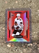 Lucas Carlsson 2020-21 Upper Deck Allure Red Rainbow SP Rookie RC #103