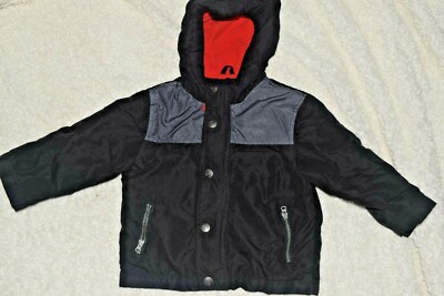 Carters Black Classic and Unique Lined Jacket Coat Size 24 months