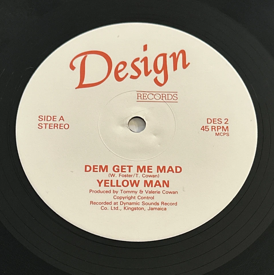 Yellowman~ Dem Get Me Mad/ Madness 12" vinyl Record Reggae EX / EX Condition - Image 4 of 4