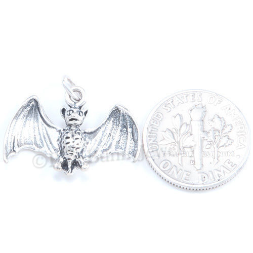 Vampire Bat Pendant Handcrafted in Recycled Sterling Silver | The British Craft House Vampire Bat Pendant Handcrafted in Recycled Sterling Silver | The British Craft House