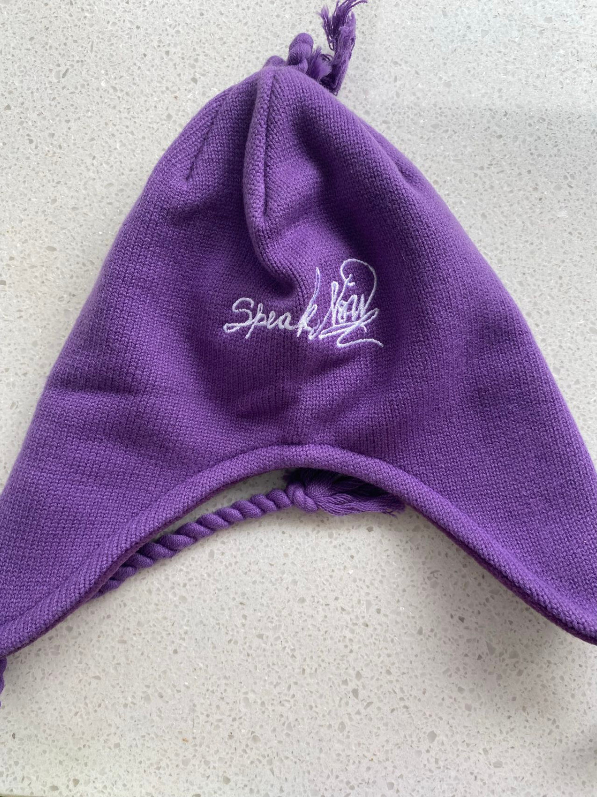Taylor Swift TS Purple Winter Beanie Hat Speak Now - Brand New. RARE. Swiftie image 3