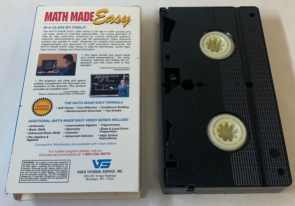 Math Made Easy vhs ~ QUICK FRACTIONS | eBay