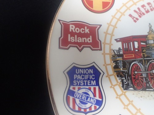 America's Great Railroads Piatto da Collezione Red Caboose Lodge Comm. Edizione 1978 - Foto 7 di 10
