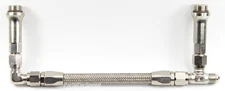 Braided Stainless Fuel Line -6 AN Silver for Holley Ultra HP & Ultra XP Carbs