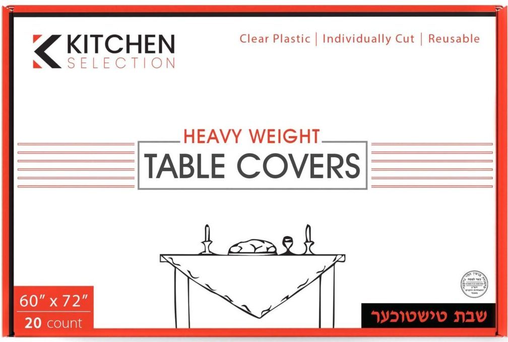Pre-Cut Disposable Clear Heavy Weight Table Cover to save valuable Table Cover