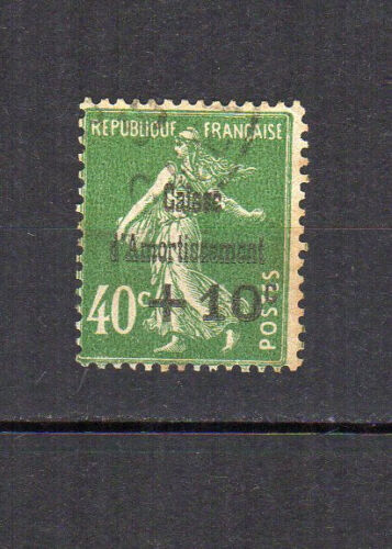 France 1927 Semeuse surchargé Y&T 253 timbre oblitéré /TE4060c - Foto 1 di 1