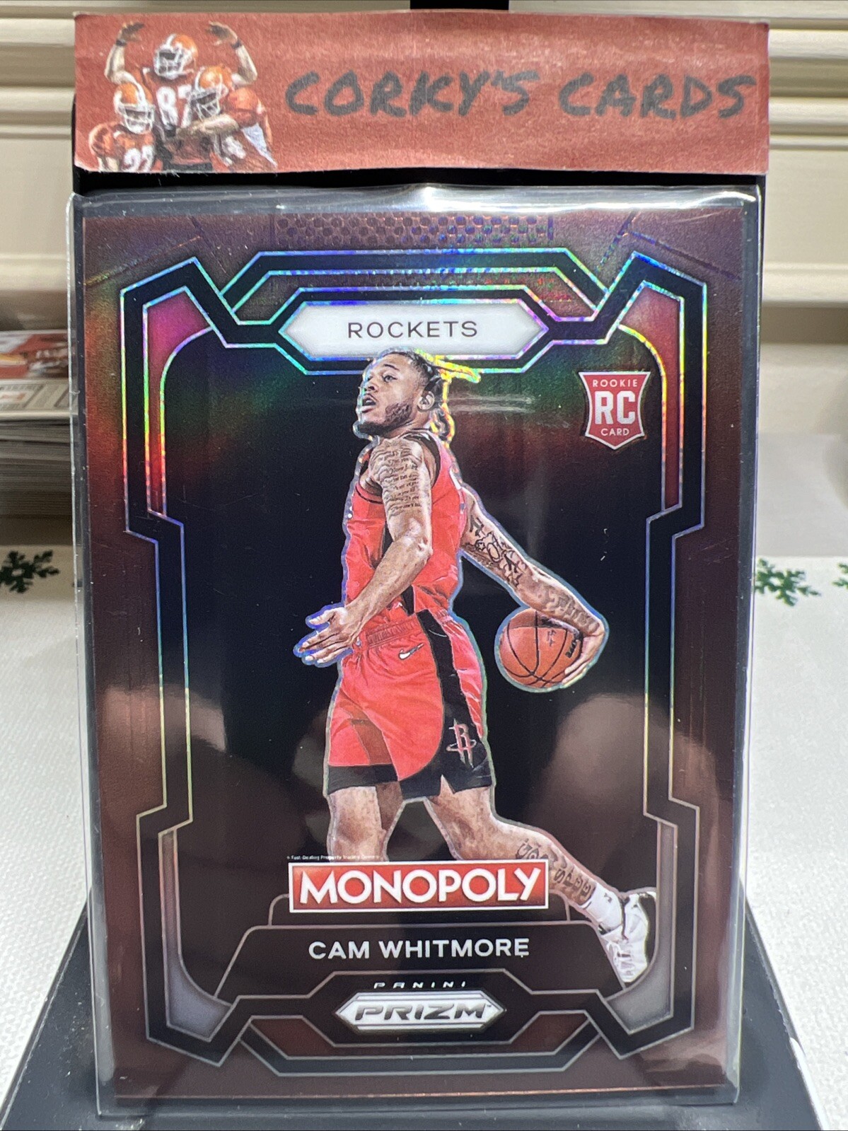 Monopoly Prizm NBA 2023-24 Cam Whitmore Bronze /249 Rookie Card Rockets #31