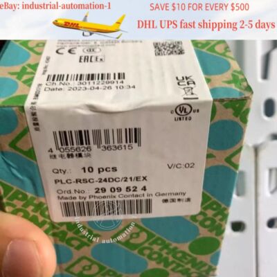 10PC NEW PHOENIX 2909524 PLC-RSC-24DC/21/EX Relay