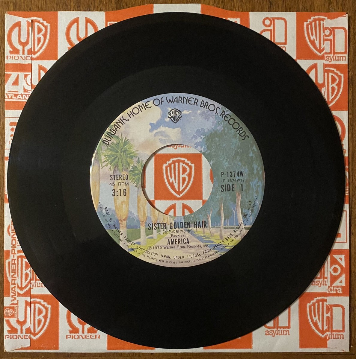 AMERICA Sister Golden Hair 1975 JAPAN ORG 7