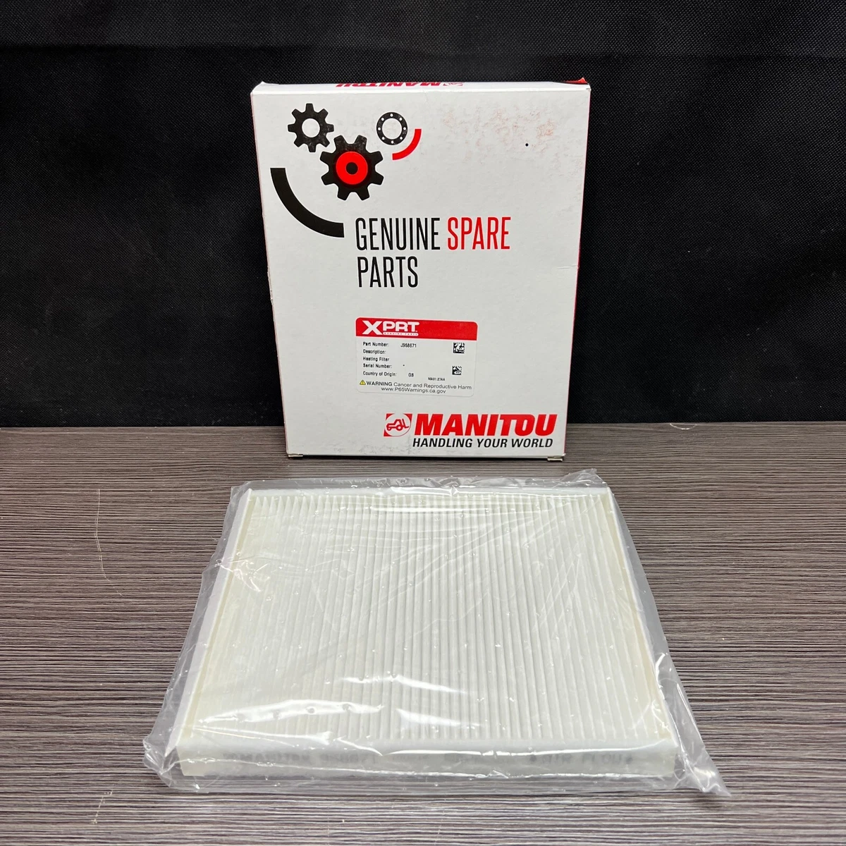 Genuine Manitou J958671 Heating Filter 958671 New In Open Box | eBay