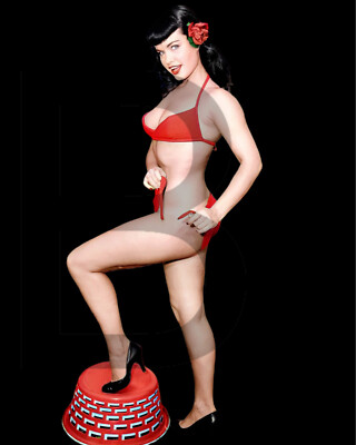 Bettie Page 14 x 11''  Photo Print