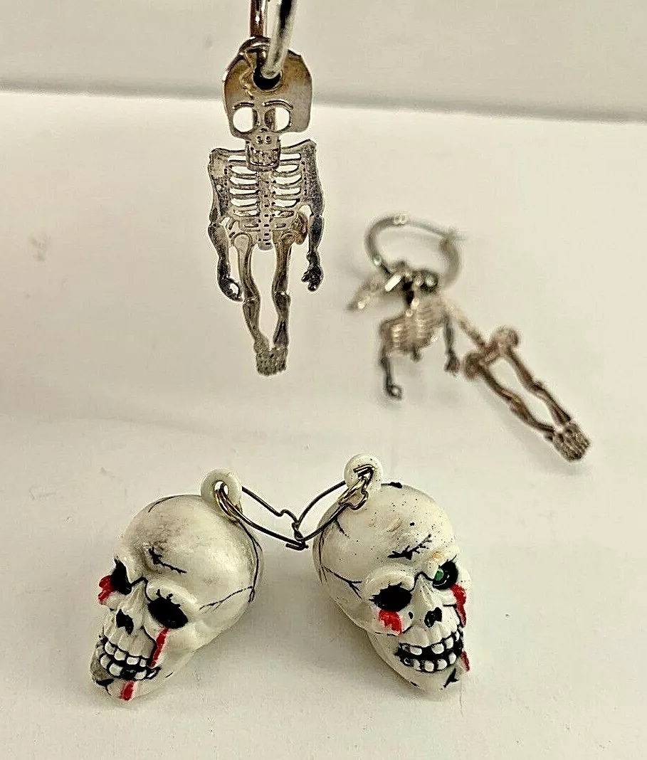 Dangle cheap skeleton earrings