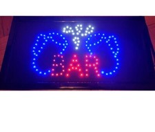 Open Bar Beer Mugs Neon Sign Lamp Great Gift Bar Club Dorm Den