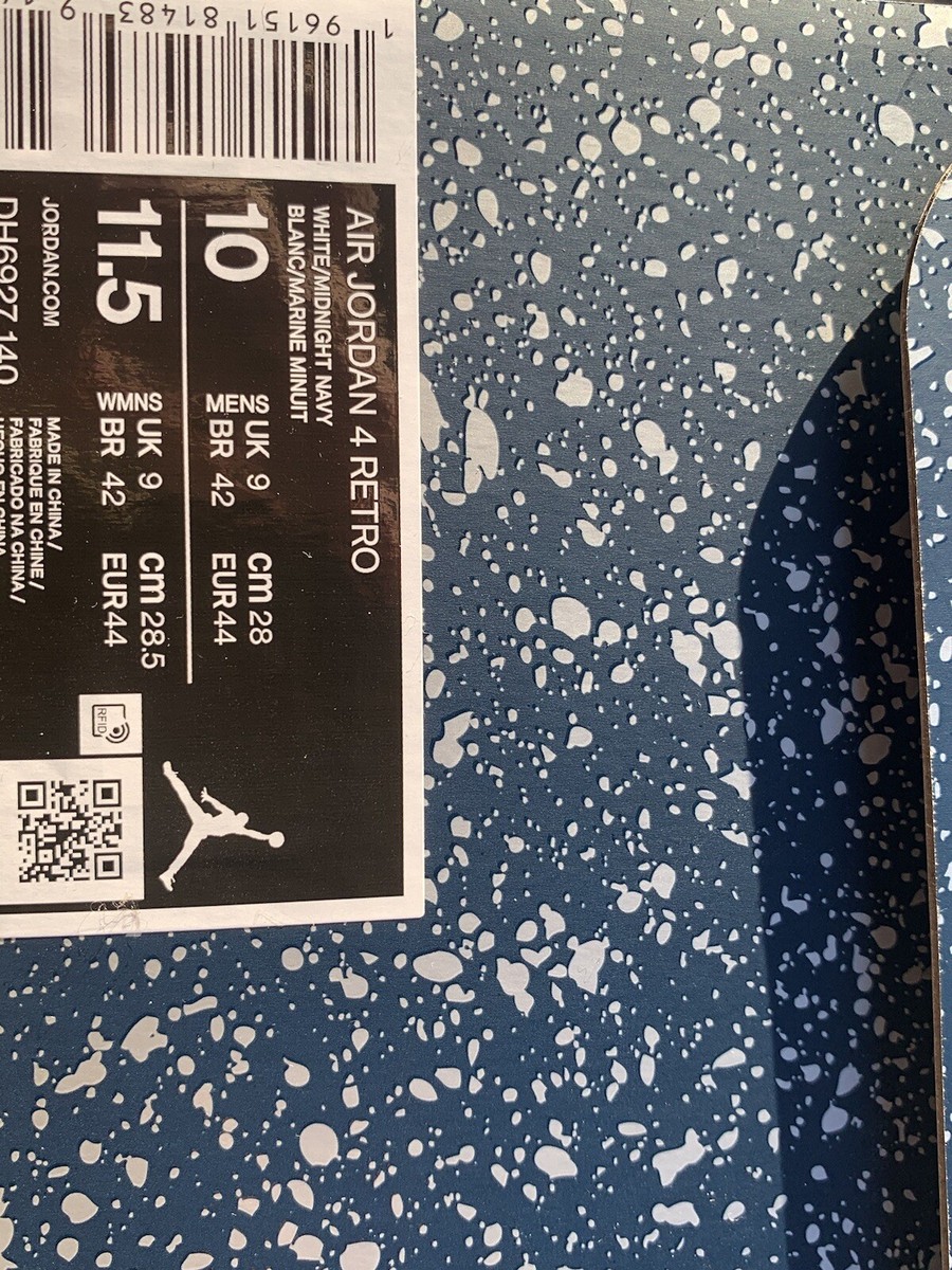 Jordan 4 Retro Midnight Navy Size 10 | eBay