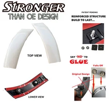 Roof Side Molding Reinforced For 99-07 Ford Super Duty YO Oxford White Pair Set