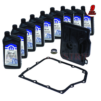 62TE Transmission Filter Change Kit with Mopar Fluid ATF+4 and HD Pan Gasket