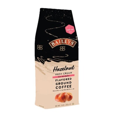 Bailey's Hazelnut Irish Cream, Flavored Ground Coffee, 10 oz bag