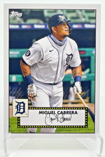 Miguel Cabrera 2021 Topps Series 1 One 1952 Redux Throwback Parallel Card T52-2