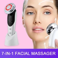 7-in-1 Facial Massager EMS Micro-current Color Light Vibration LED Beauty Purify