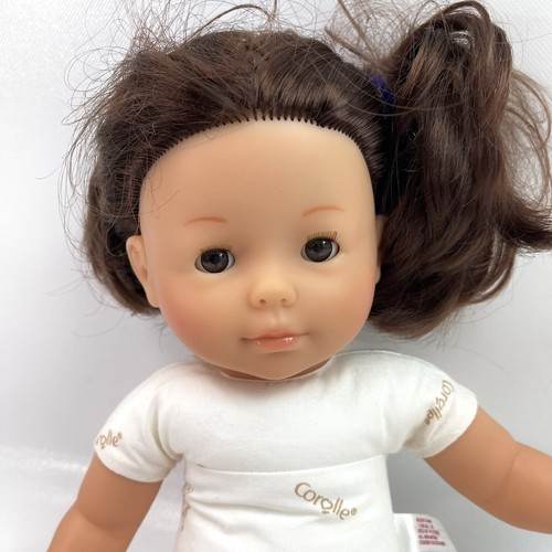 Corolle Brown Eyes Brown Hair Silver Shoes Cute Baby Girl Doll Toy 2012 - Picture 5 of 16