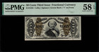 FR-1333 $0.50 Third Issue Fractional Currency - 50 Cents - Graded PMG 58 EPQ