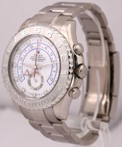 MINT Rolex Yacht-Master II 116689 18K WHITE GOLD 44mm Regatta Oyster Watch BOX - Picture 3 of 8