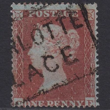 D19_24 GB QV 1854 1d PL 178 SG17-C1(1) CE FU CHARLOTTE PLACE SCOTS LOCAL CANCEL