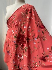 FLAMENCO Shawl, Heavy embroidered, MANTON DE MANILA,                 