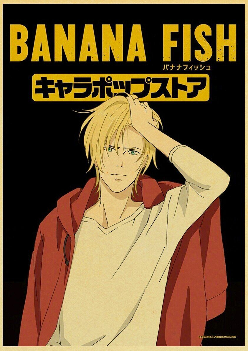 Banana Fish Minimalist Poster  Poster japonês, Anime, Cartaz