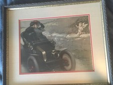 VERY RARE Early 1900's Automotive Lithograph by John Edwin Jackson!