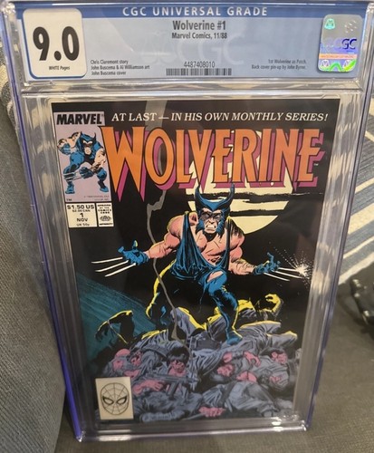 WOLVERINE #1 CGC 9.0 WHITE PAGES 1ST WOLVERINE AS PATCH MARVEL COMICS
