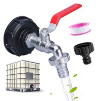 IBC Auslaufhahn 1000L Wassertank ZubehöR IBC Tank Adapter 3/4 Zoll
