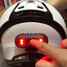 Motorcycle Helmet Night Light,Universal LED Helmet Taillight USB Rechargeable