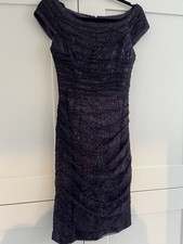 Lauren Ralph Lauren Evening Purple Glitzy Ruched Evening Dress Size 6