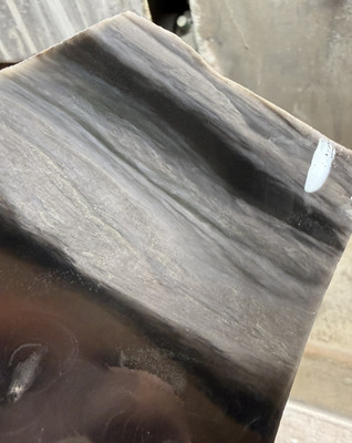 Utah Silver sheen Obsidian slab for cabbing or knapping super flashy 171 grams