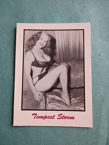 tempest storm Trading Card # 17 White Border. Mother Productions SP🔥