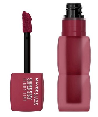MAYBELLINE SuperStay Teddy Lip Tint Matte Lipstick 12HR Wear, Wild At Heart 2 PC