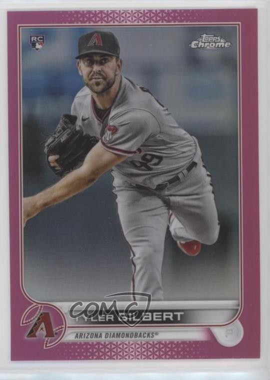 2022 Topps Chrome Pink Refractor Tyler Gilbert #65 Rookie RC 11pj