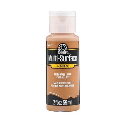 FolkArt Multi Surface Paint 2oz Coffee Latte Multi Color Art Supplies Acrylic