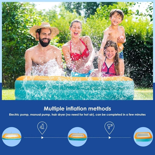 Planschbecken für Kinder, Schwimmbecken 120x90, Kinderpool Planschbecken Garten - Bild 4 von 7