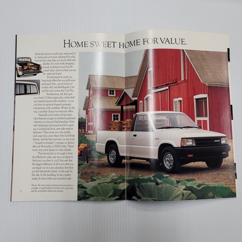 1990 Mazda Truck Brochure 4x4 Pickup SE-5 Cab Plus Dealer Sales Catalog - Picture 6 of 8